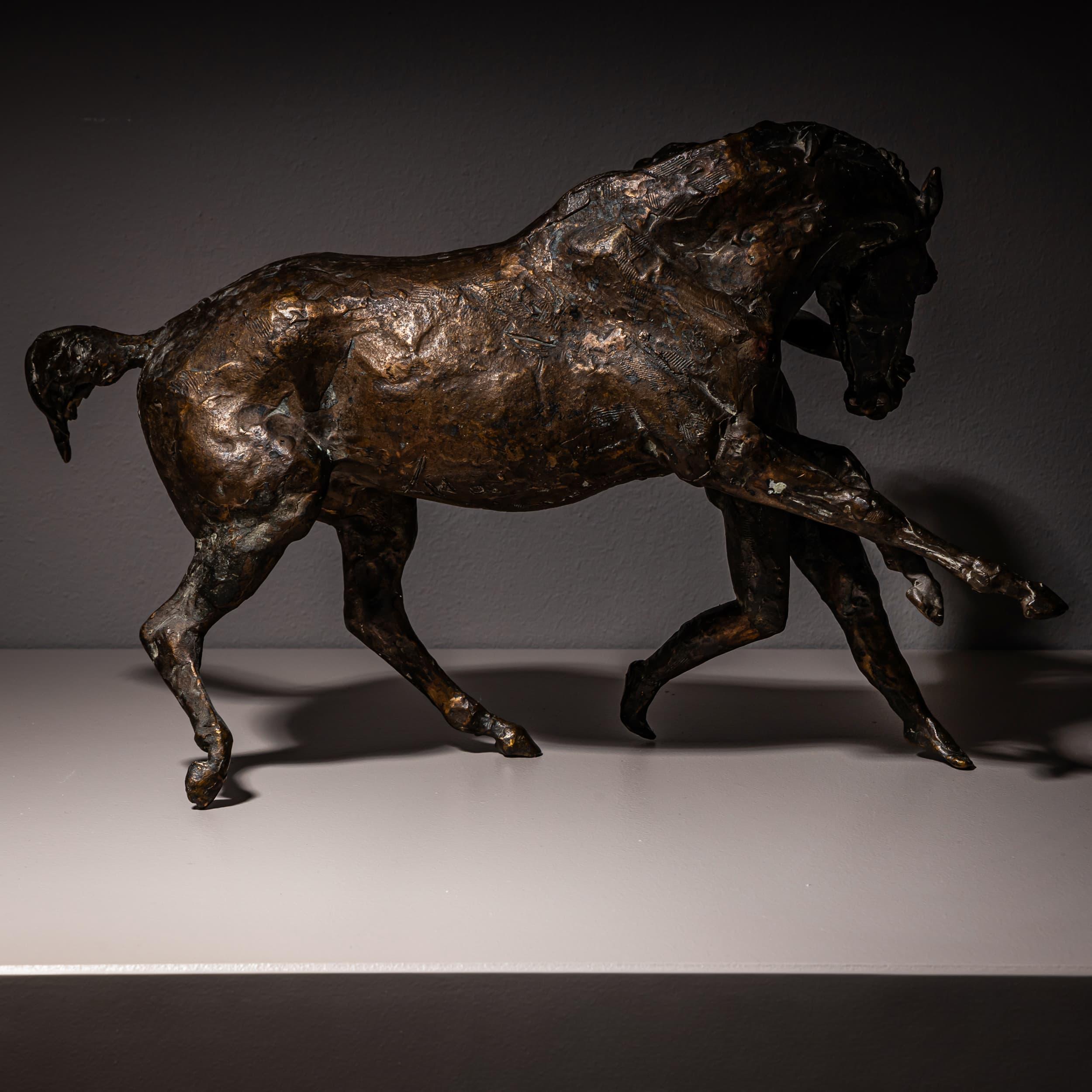 Bronze Sculpture, Horse with Female Nude, Probably Early 20th Century For Sale 3