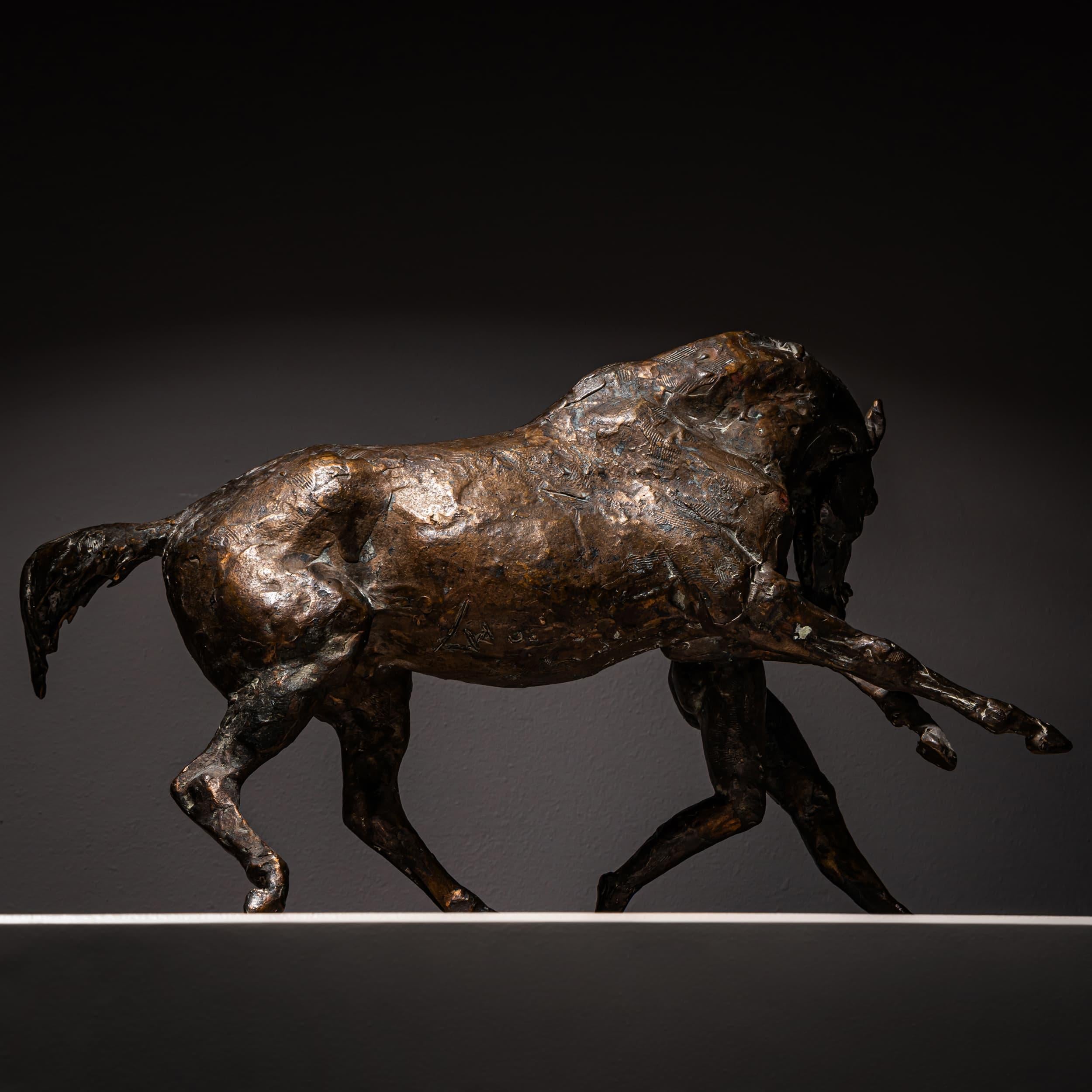 Bronze Sculpture, Horse with Female Nude, Probably Early 20th Century For Sale 5