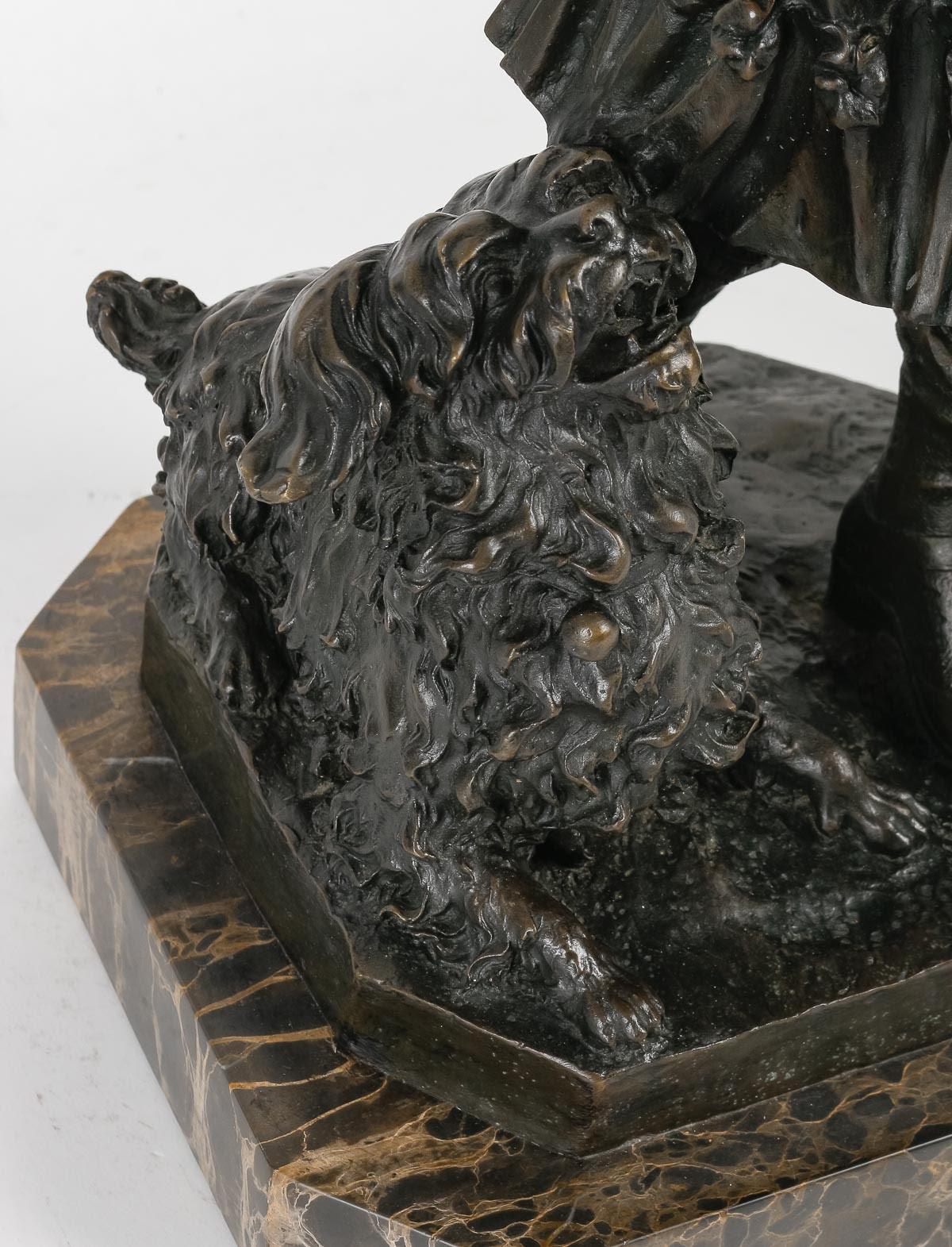 Français Sculpture en bronze de style romantique, 20e siècle. en vente