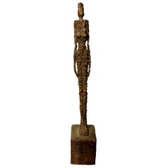 Textured Bronze Sculpture Of a Woman, Indonesia, Contemporary