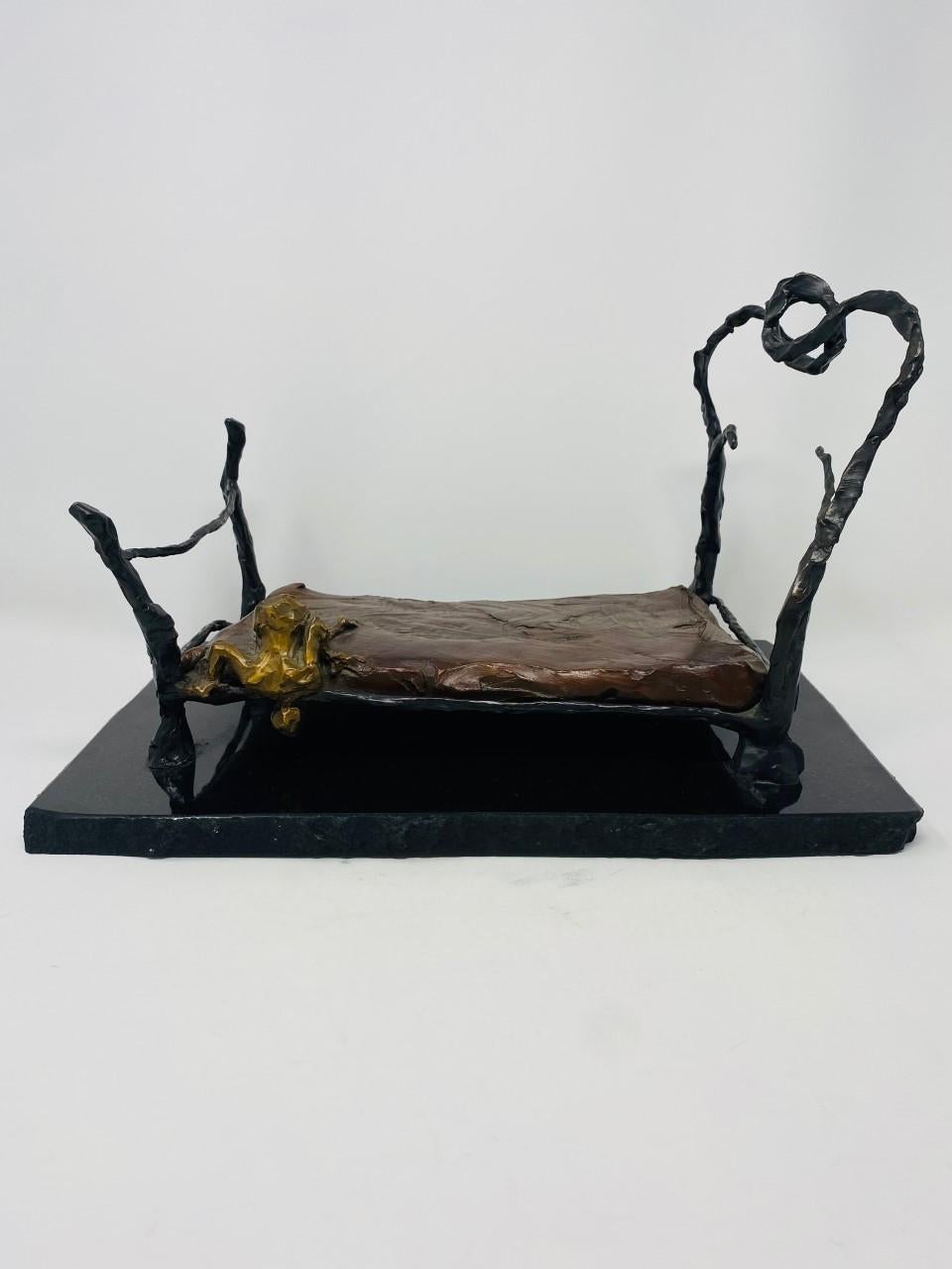 Bronze Sculpture “Just Making Sure” by Linda Prokop For Sale 3