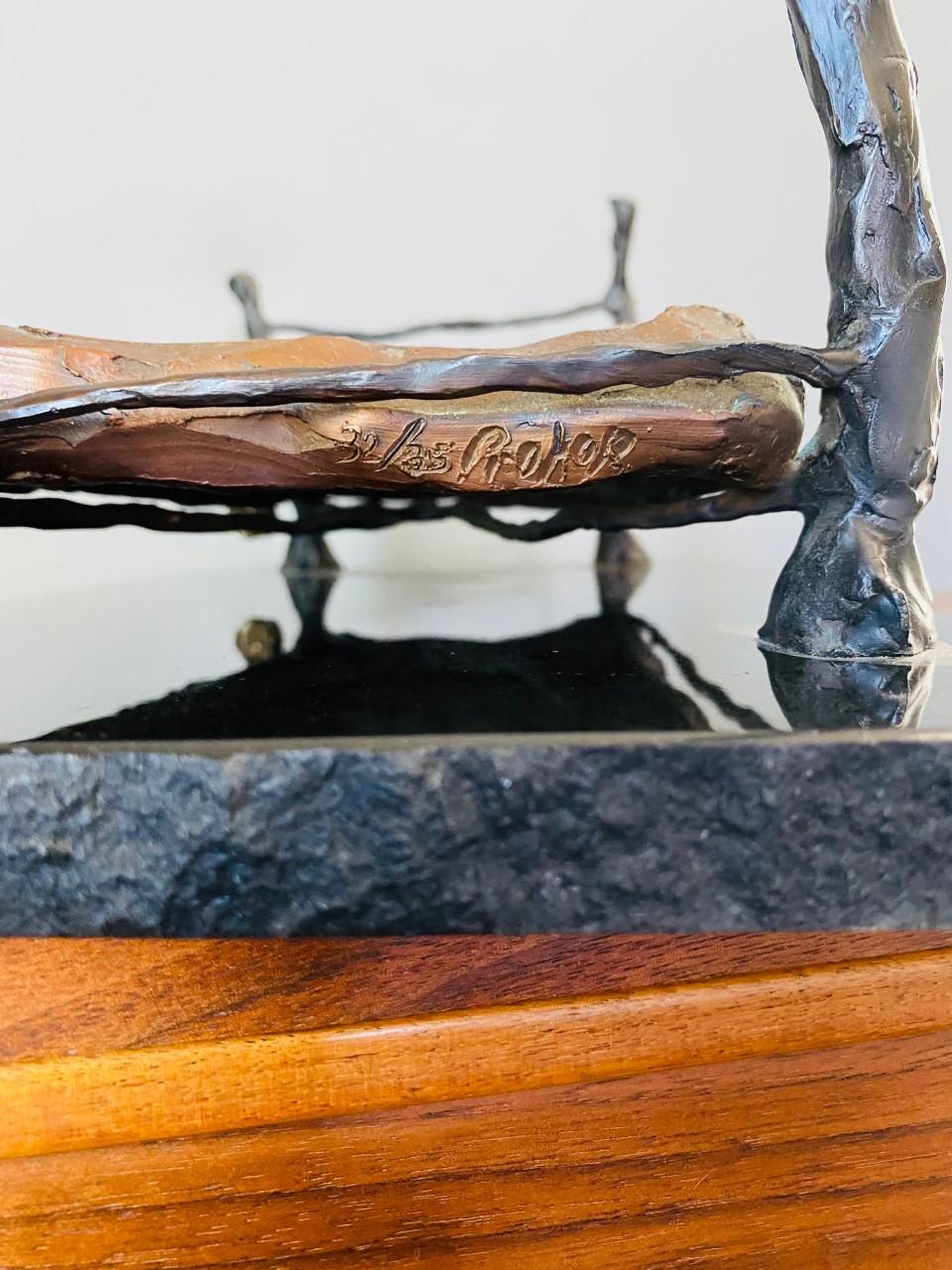Fine XX secolo Scultura in bronzo 
