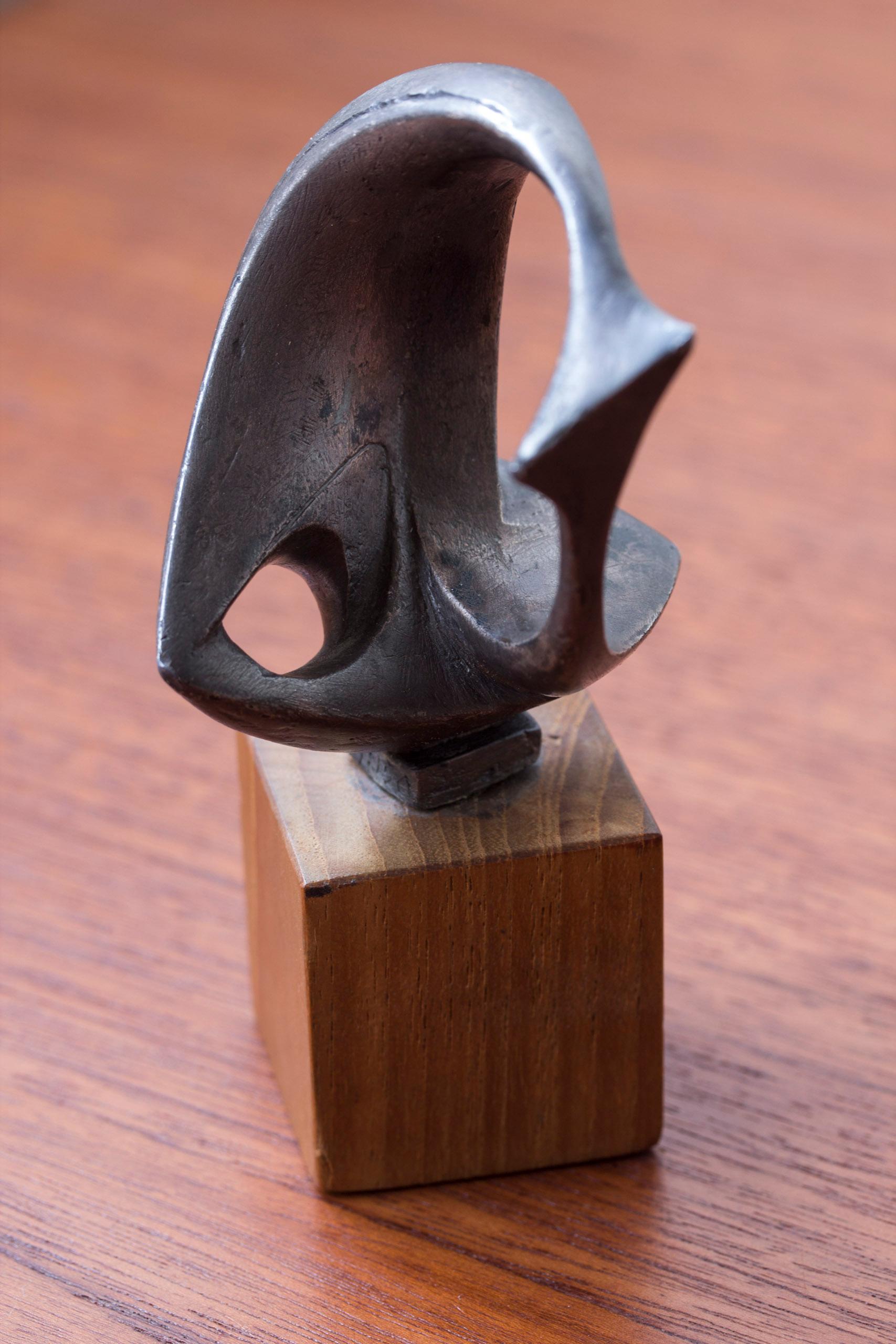 Scandinavo moderno Scultura in bronzo 