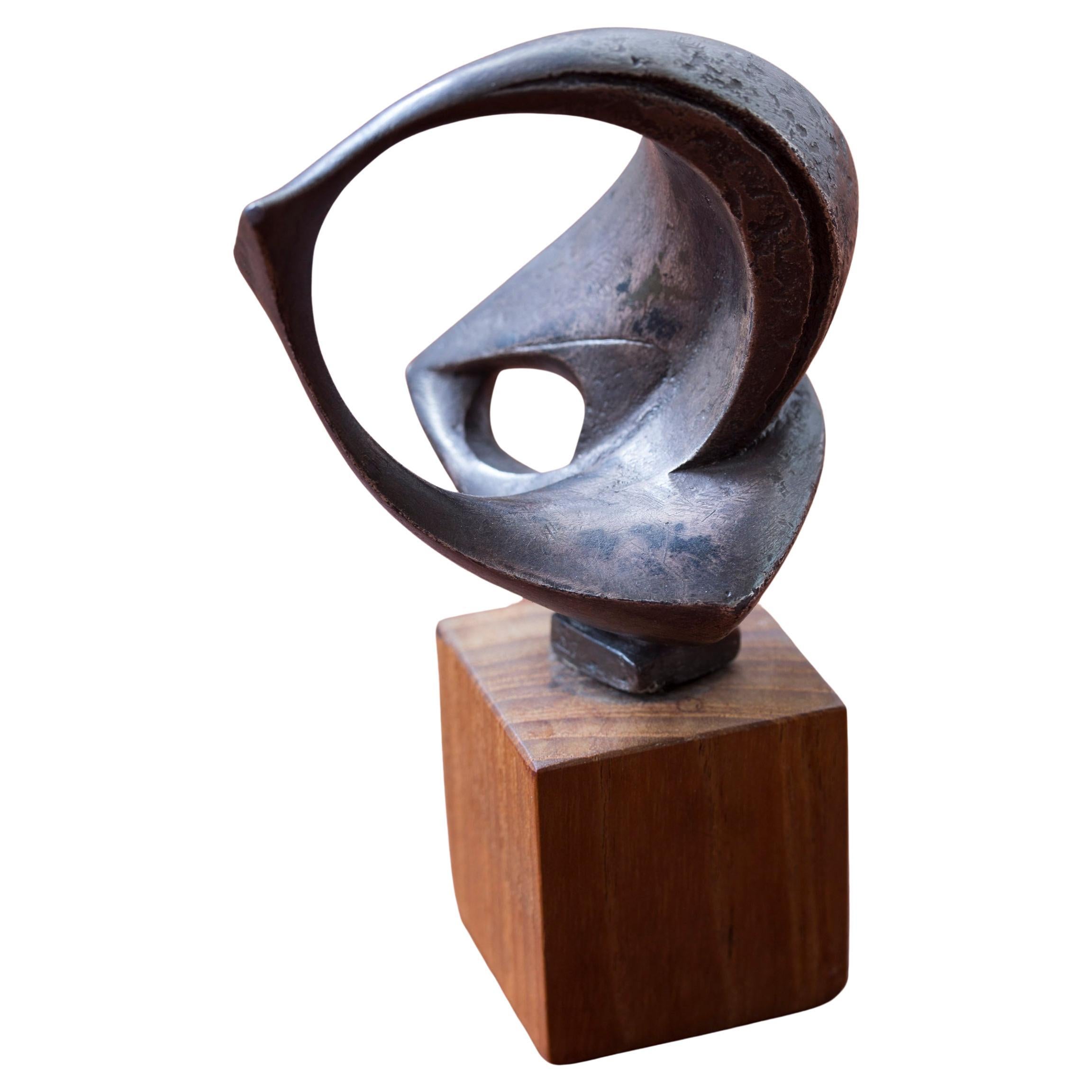 Scultura in bronzo "Kosmiskt Rum" di Bengt Amundin Svezia 1955