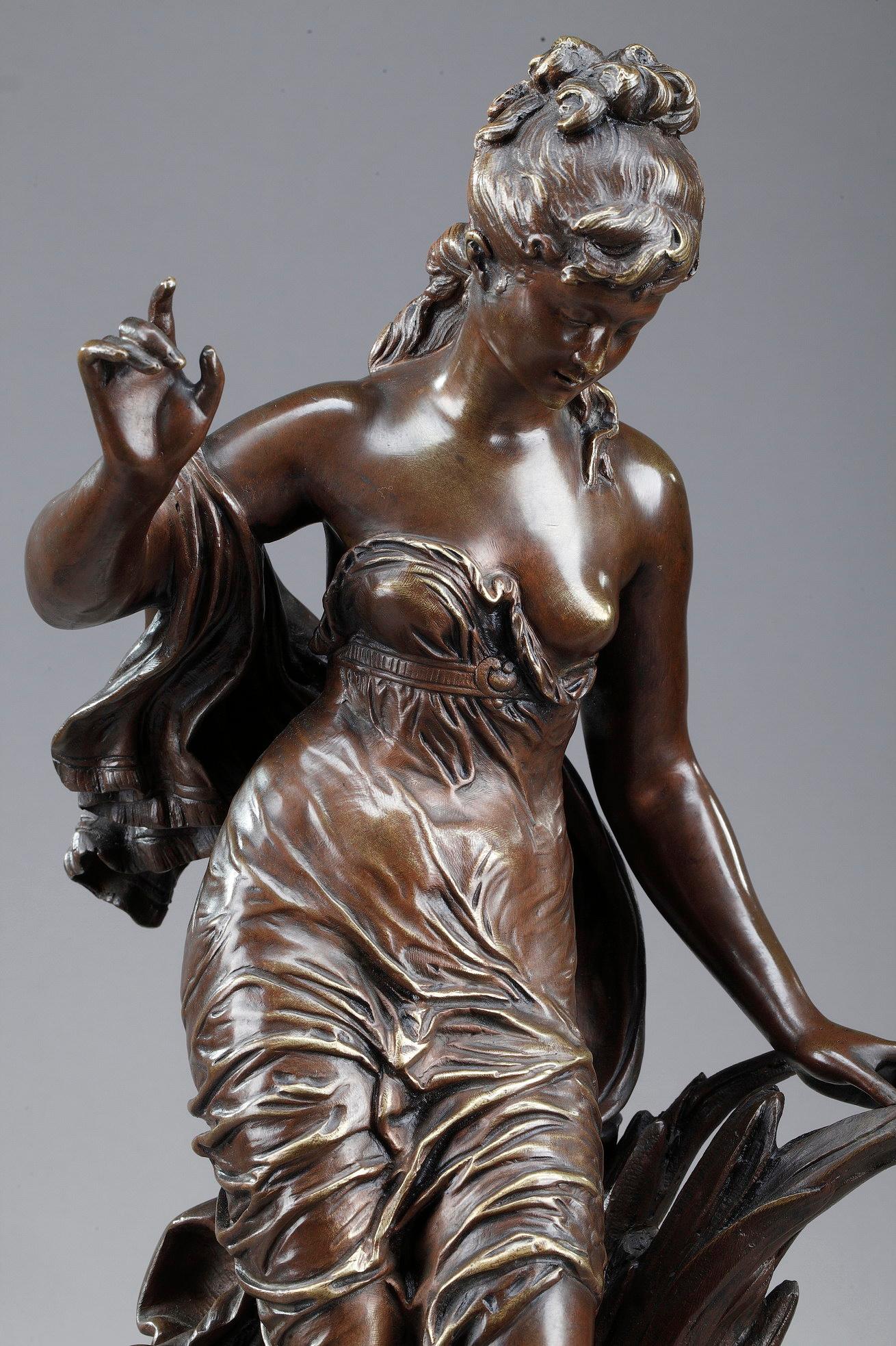 Patinated Bronze Sculpture, 
