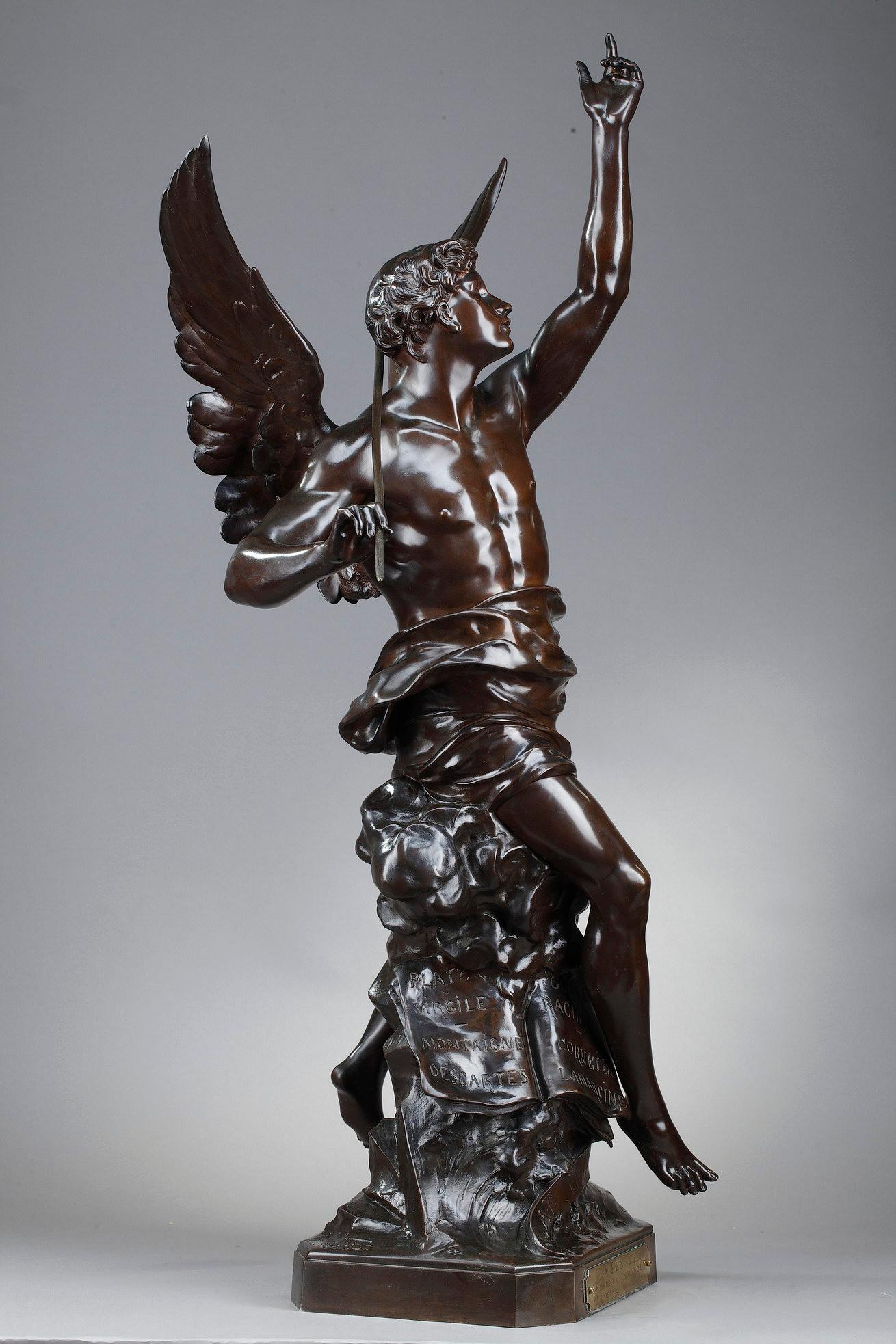 Patinated Bronze Sculpture 