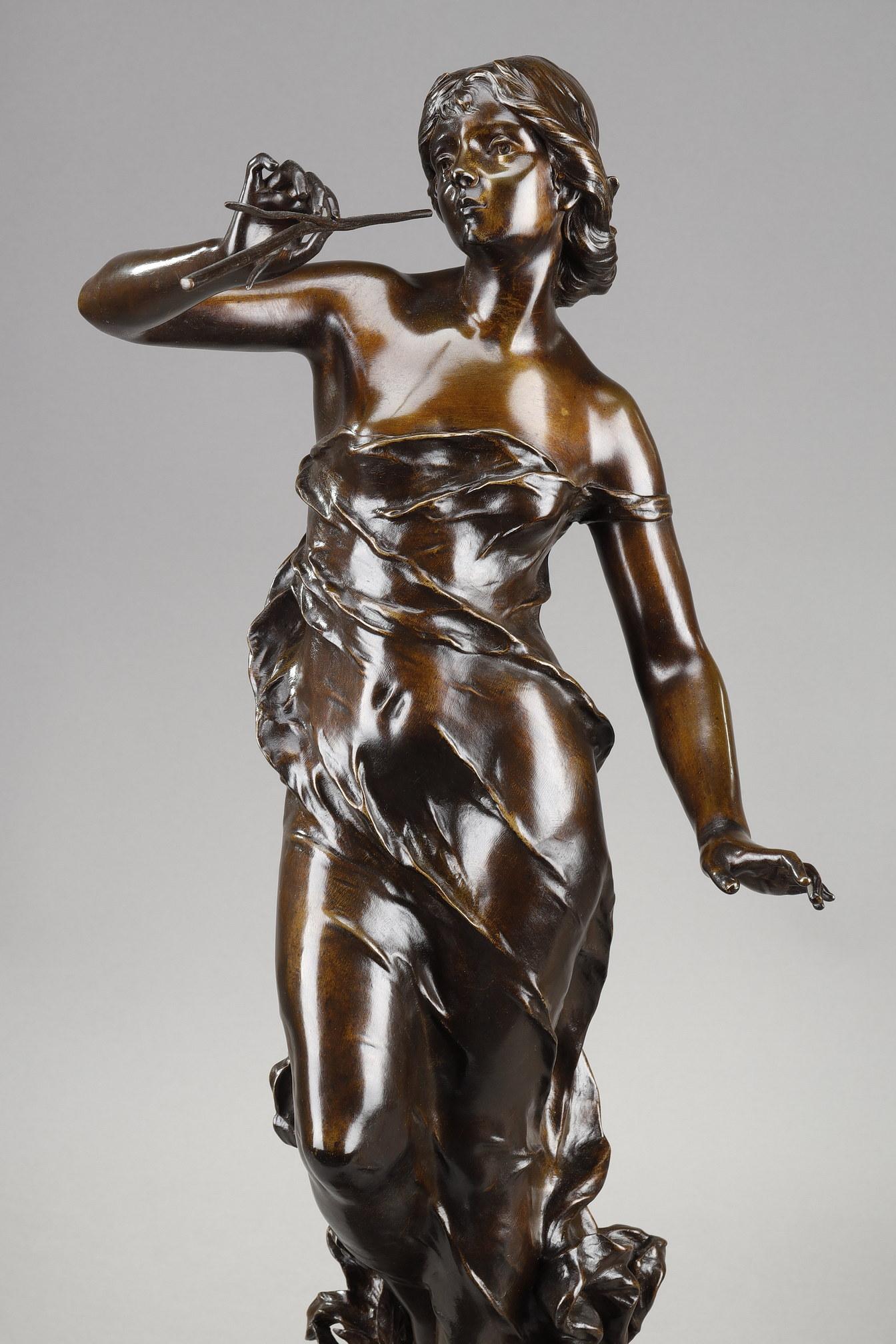 Fin du XIXe siècle Sculpture en bronze 