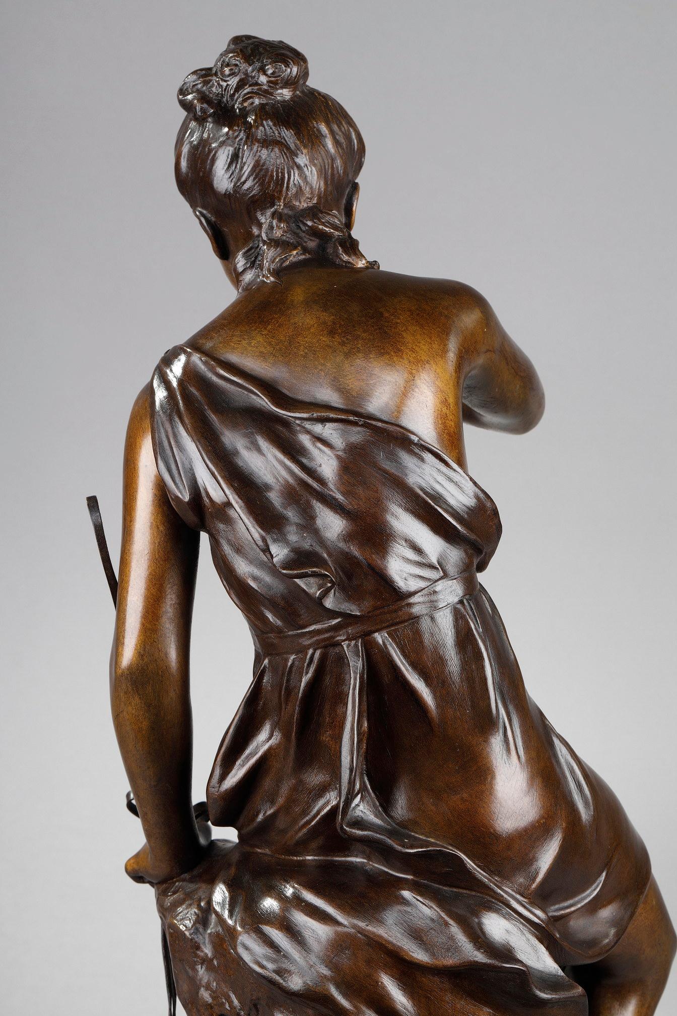 Bronze-Skulptur „La Source“ von Lucie Signoret-Ledieu, signiert im Angebot 5