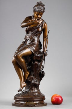 Bronze Sculpture "La Source" Signed Lucie Signoret-Ledieu