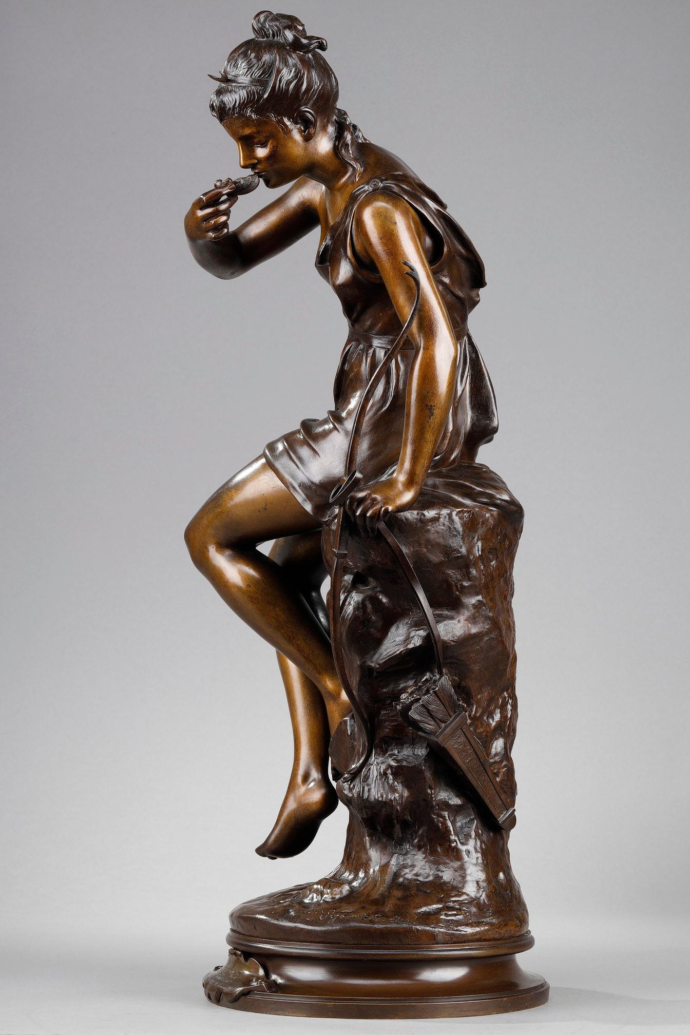 Bronze-Skulptur „La Source“ von Lucie Signoret-Ledieu, signiert im Angebot 3