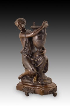 Bronze Sculpture, Lady with Amphora