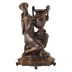 Bronze Sculpture, Lady with Amphora