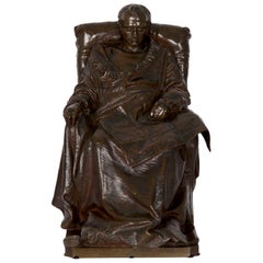 Bronze Sculpture “Last Days of Napoleon” after Model by Vincenzo Vela