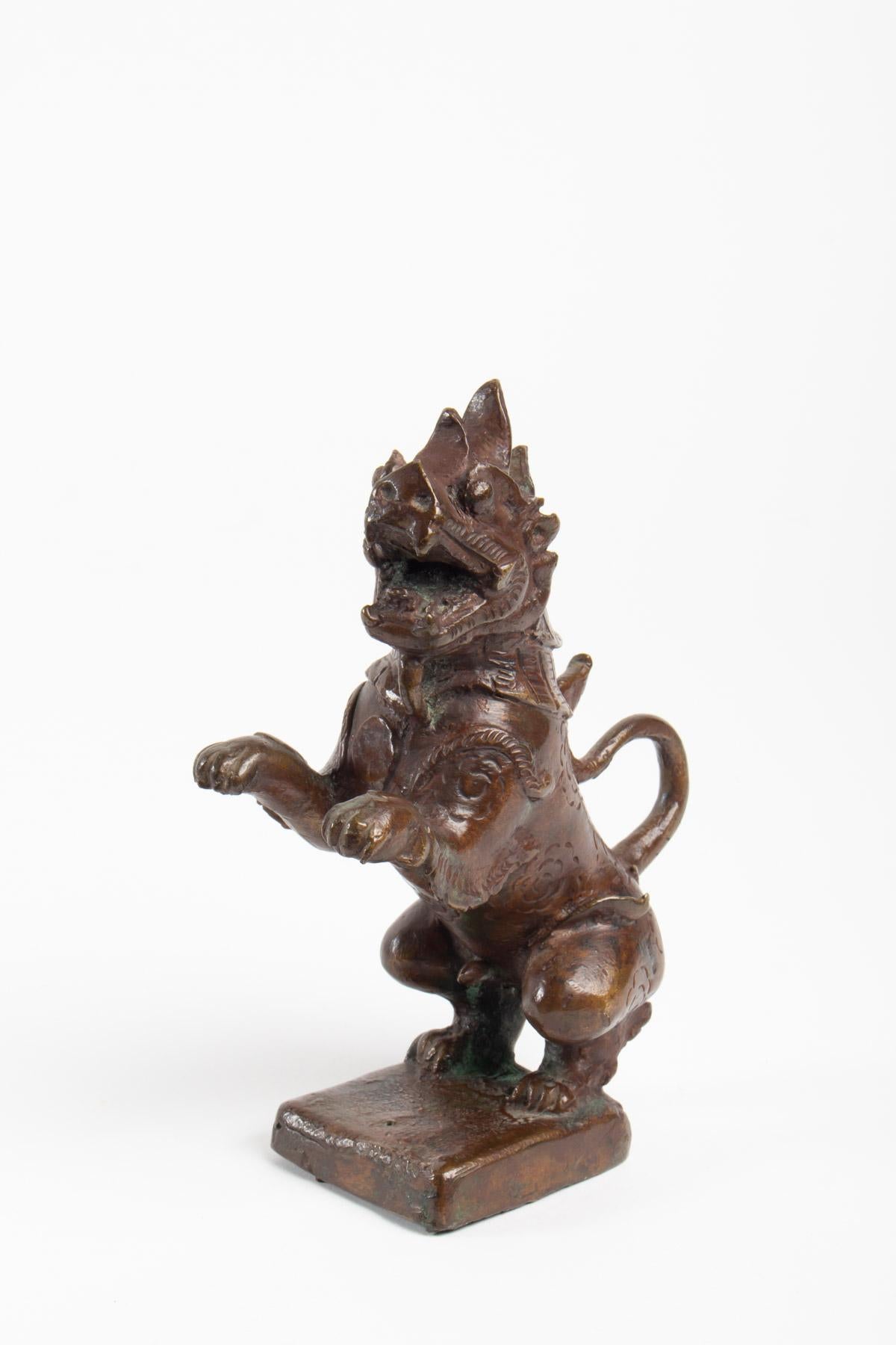 Fin du XIXe siècle Sculpture en bronze, Fin du 19e siècle, Asie en vente