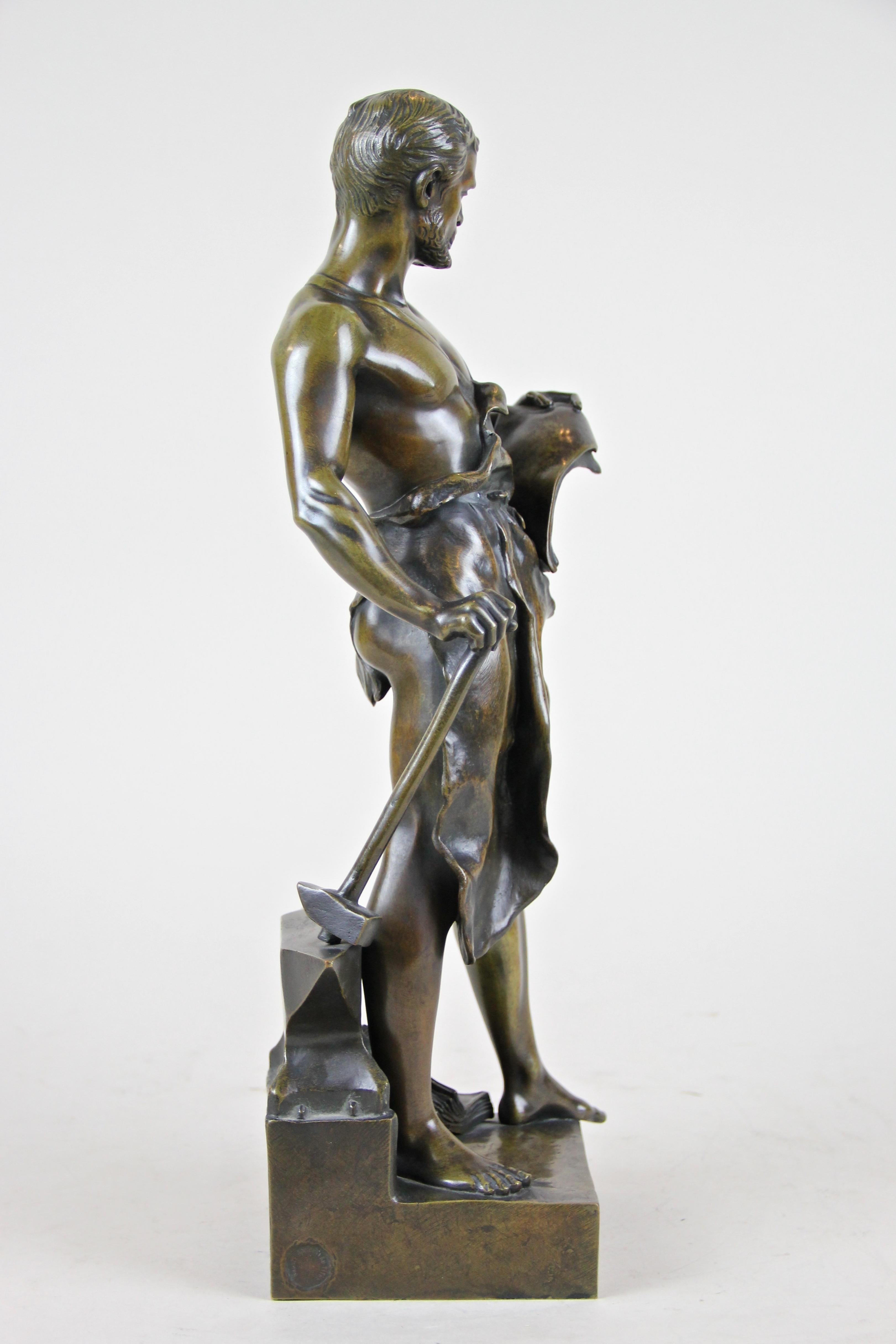 Patinated Bronze Sculpture 