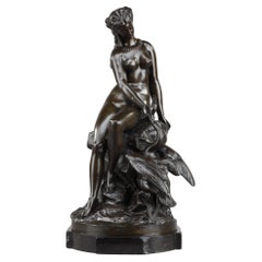 Bronze sculpture "Leda and the Swan" by Louis Kley