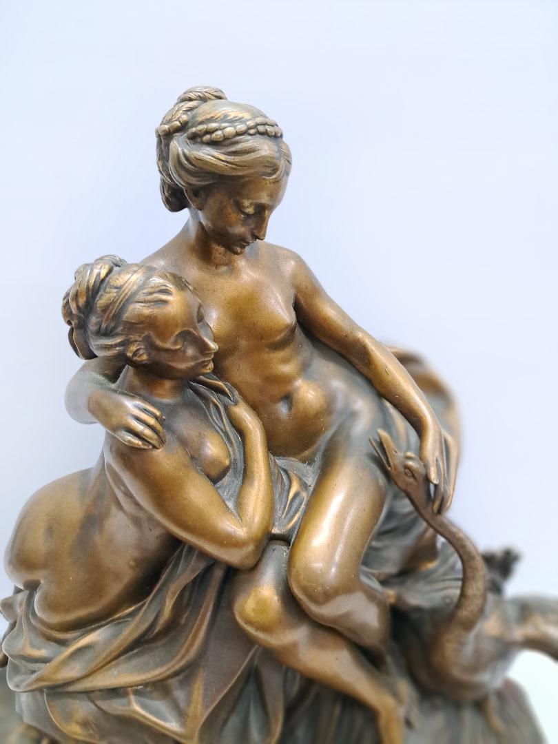 Belle Époque Sculpture en bronze 