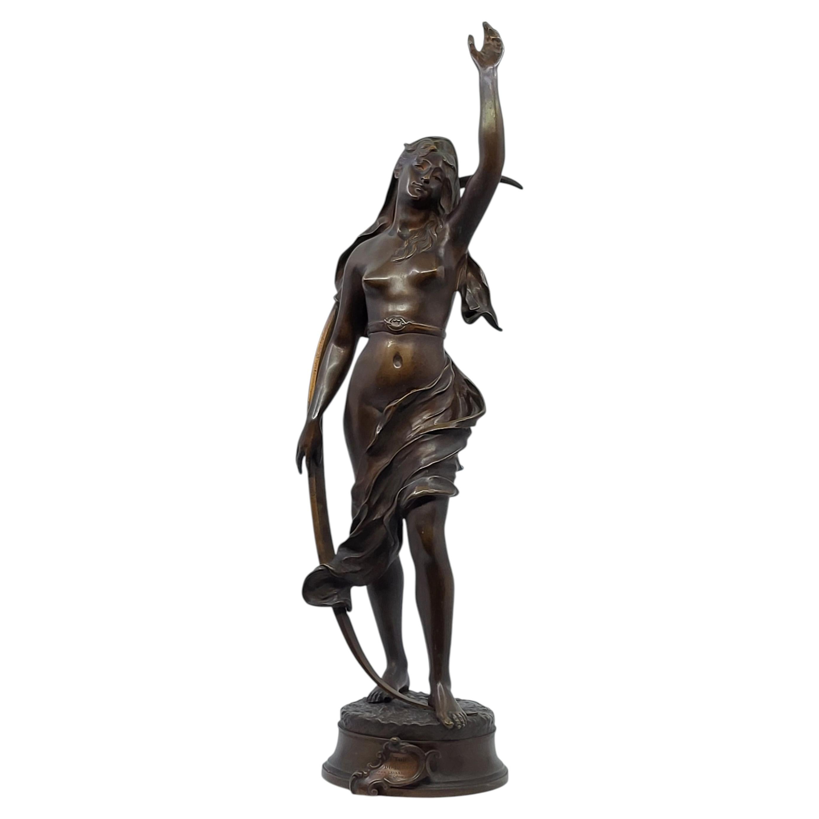 Bronze Sculpture 'L'Étoile du Berger' by Henri Louis Levasseur, 1880 For Sale