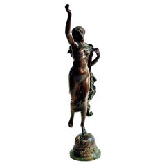 19th Century French Bronze Sculpture, 'L'Etoile Du Matin' by Adrien Gaudez