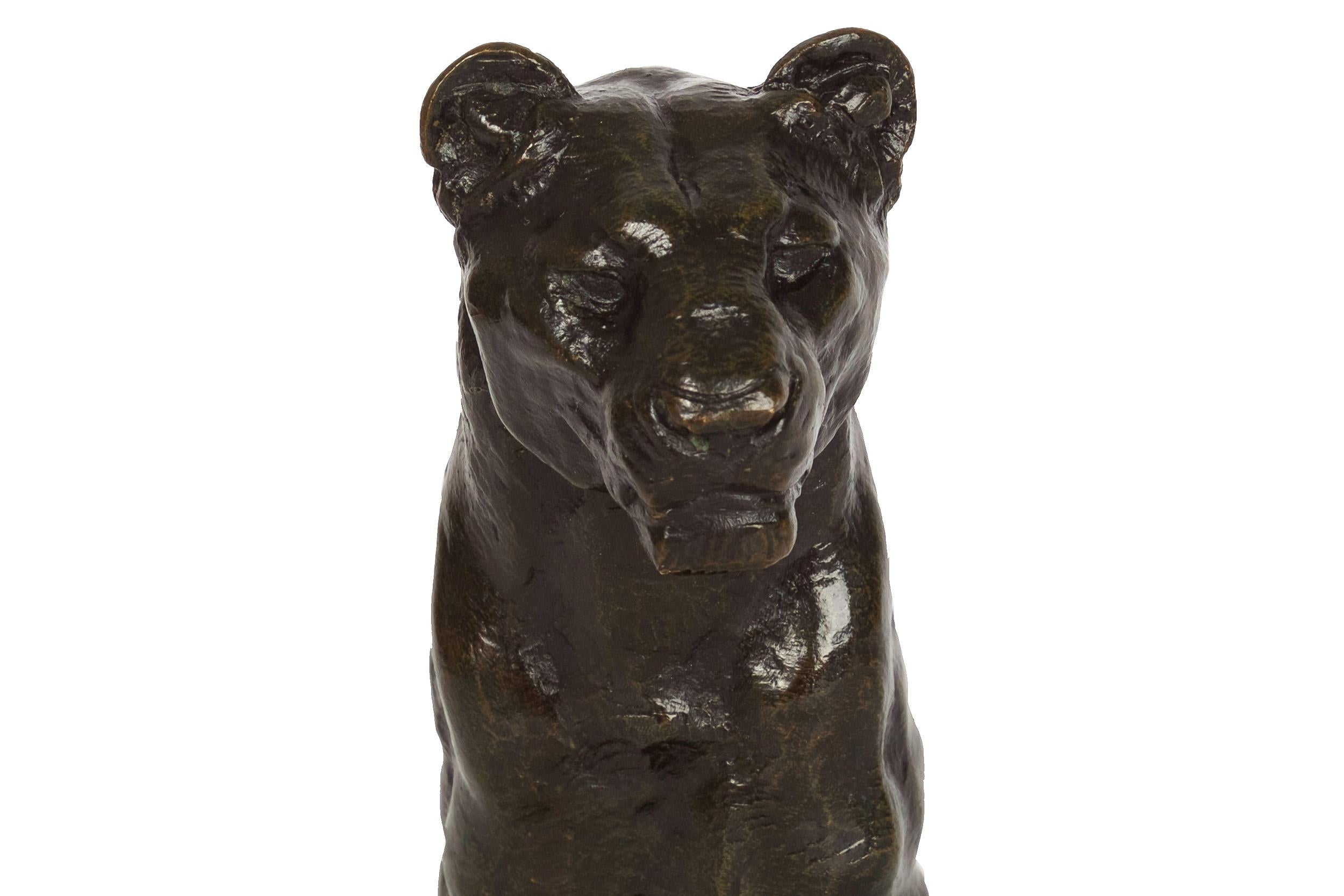 Sculpture en bronze Lions du Senegal par Antoine-Louis Barye & Barbedienne en vente 5