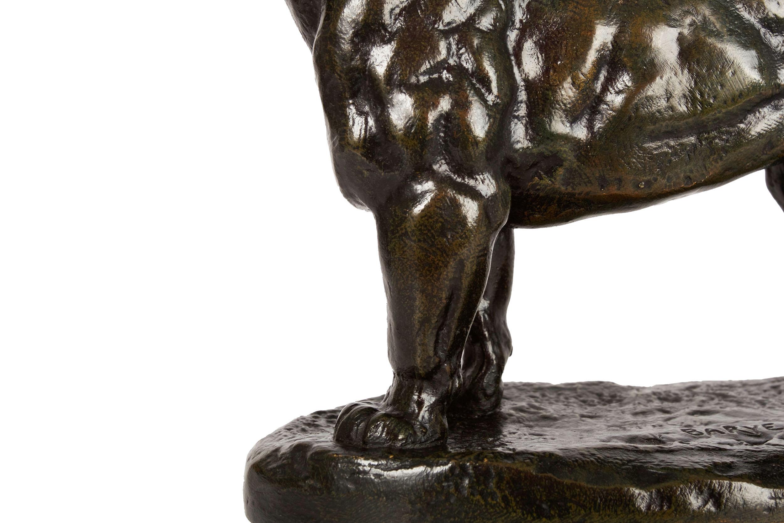 Sculpture en bronze Lions du Senegal par Antoine-Louis Barye & Barbedienne en vente 7
