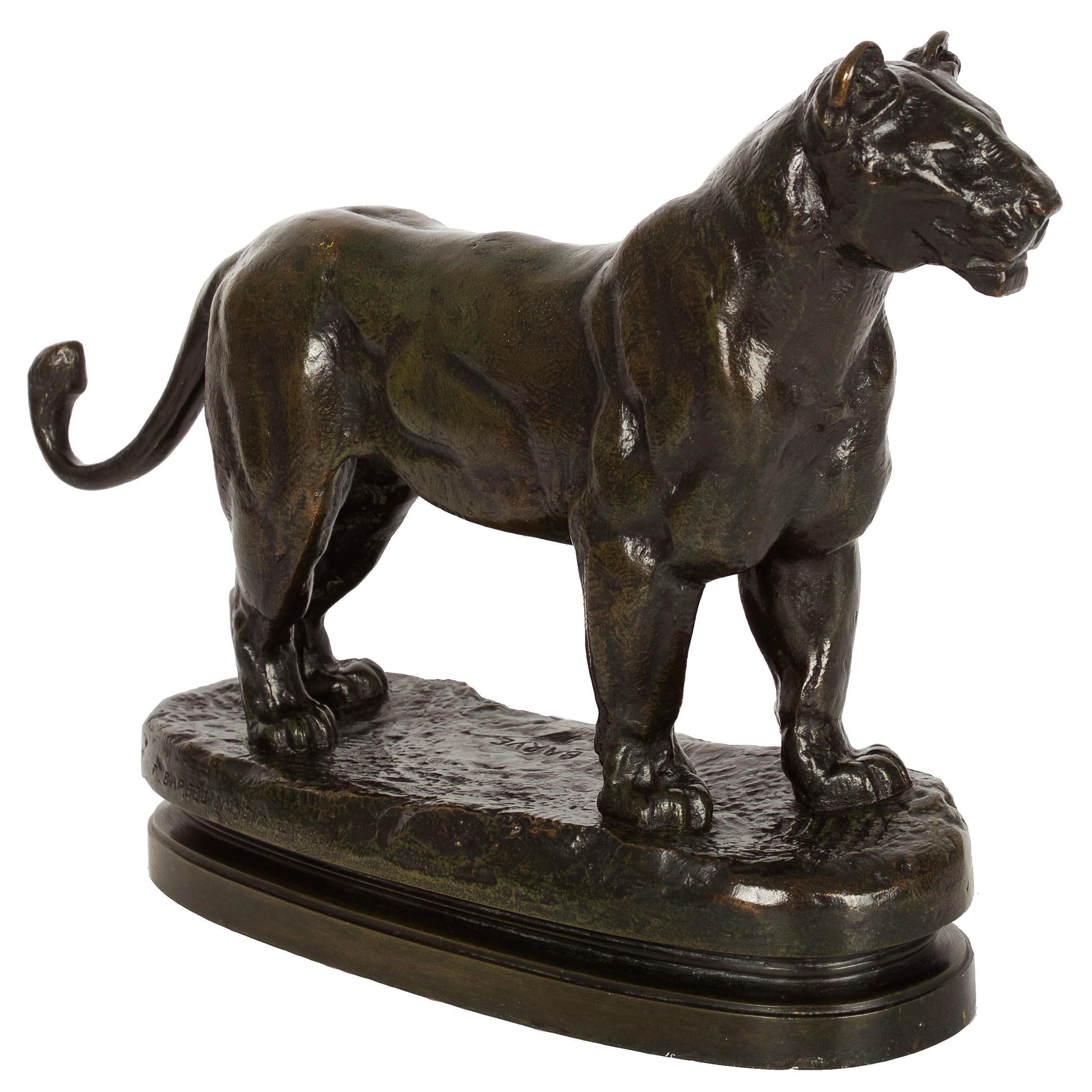 bronze lioness