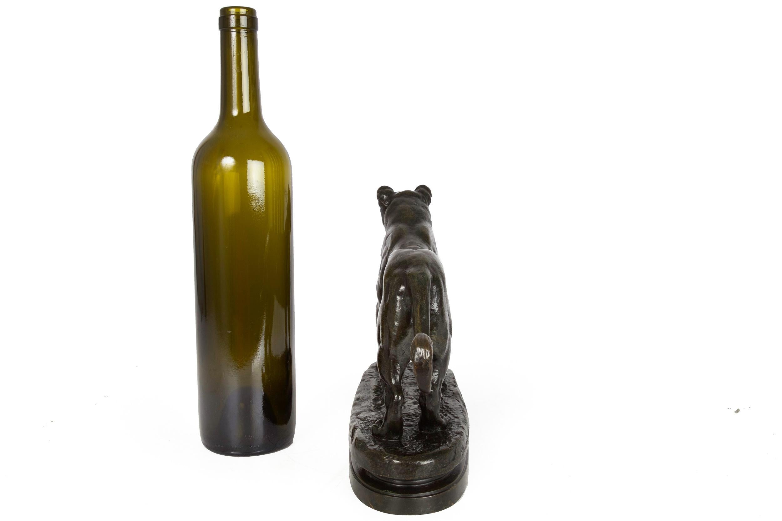 bronze lioness