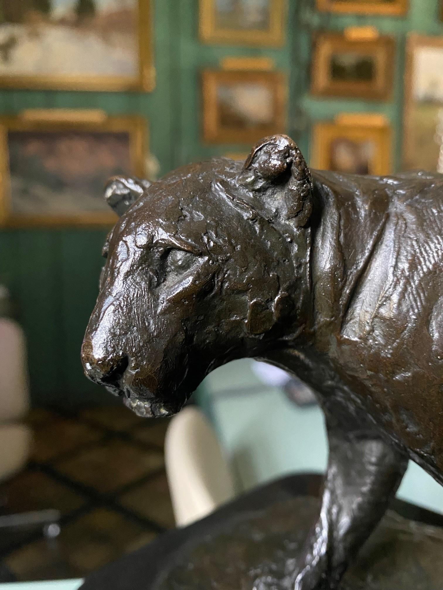 Bronzeskulptur Löwe / Roger Godchaux Jewish Artist & Susse Lost Wax Bibelot, Bronzeskulptur Löwe im Angebot 12