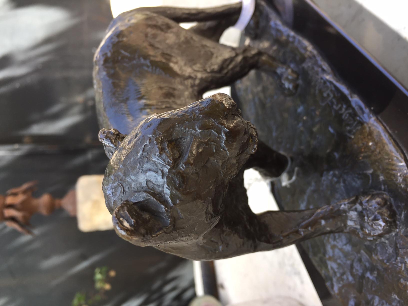 Bronzeskulptur Löwe / Roger Godchaux Jewish Artist & Susse Lost Wax Bibelot, Bronzeskulptur Löwe im Angebot 14