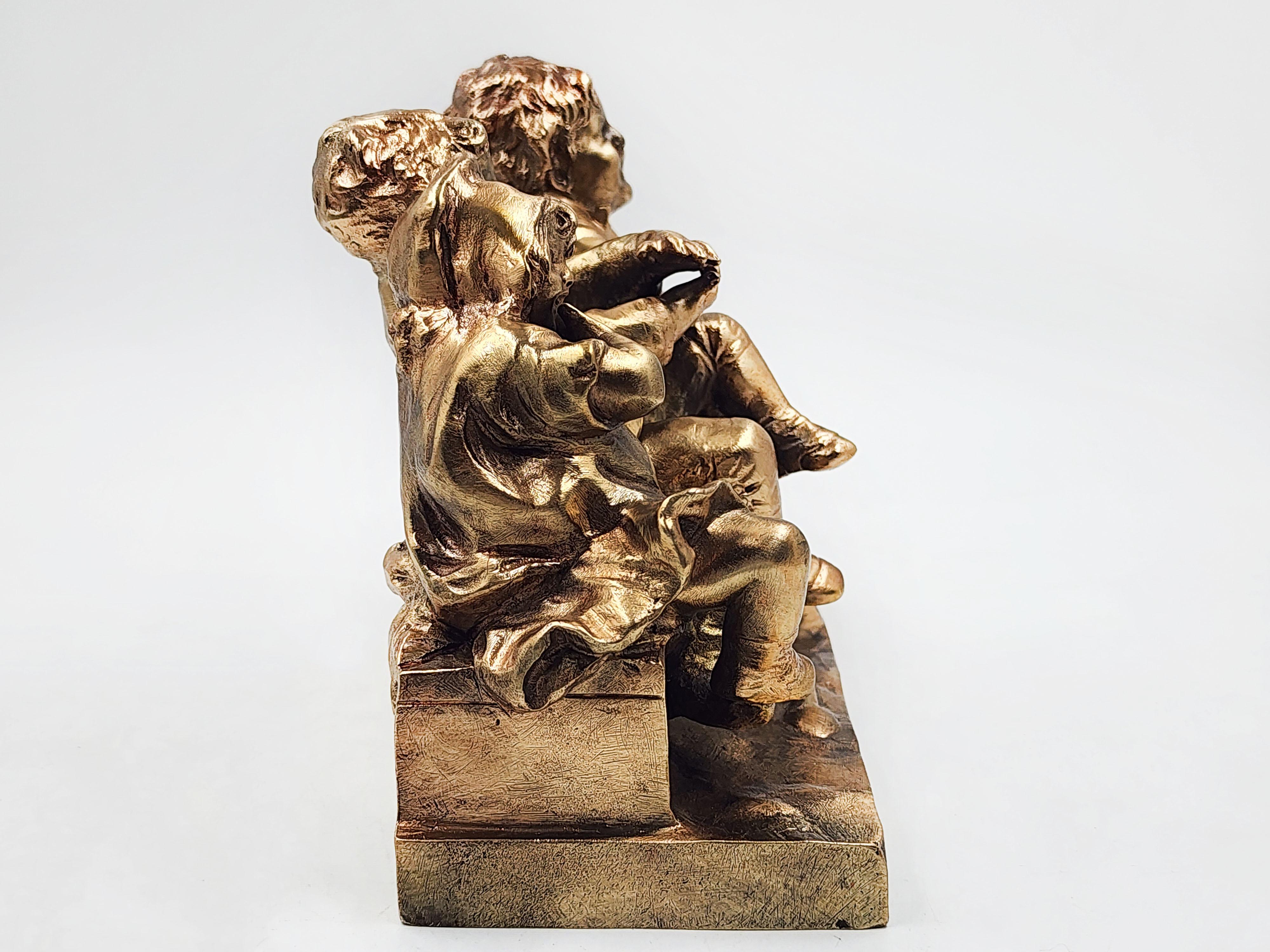 Art Nouveau Scultura in bronzo 