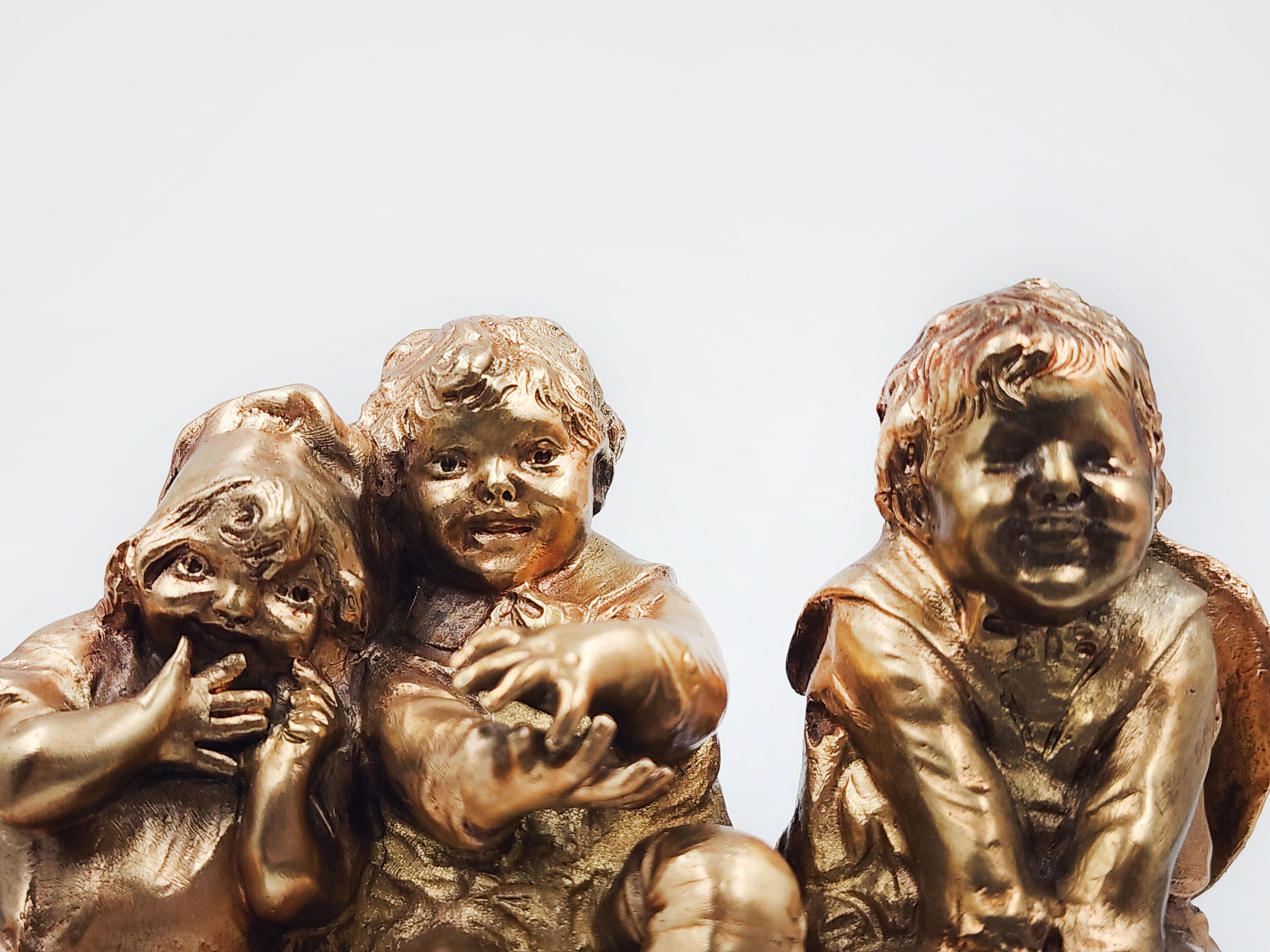Fatto a mano Scultura in bronzo 