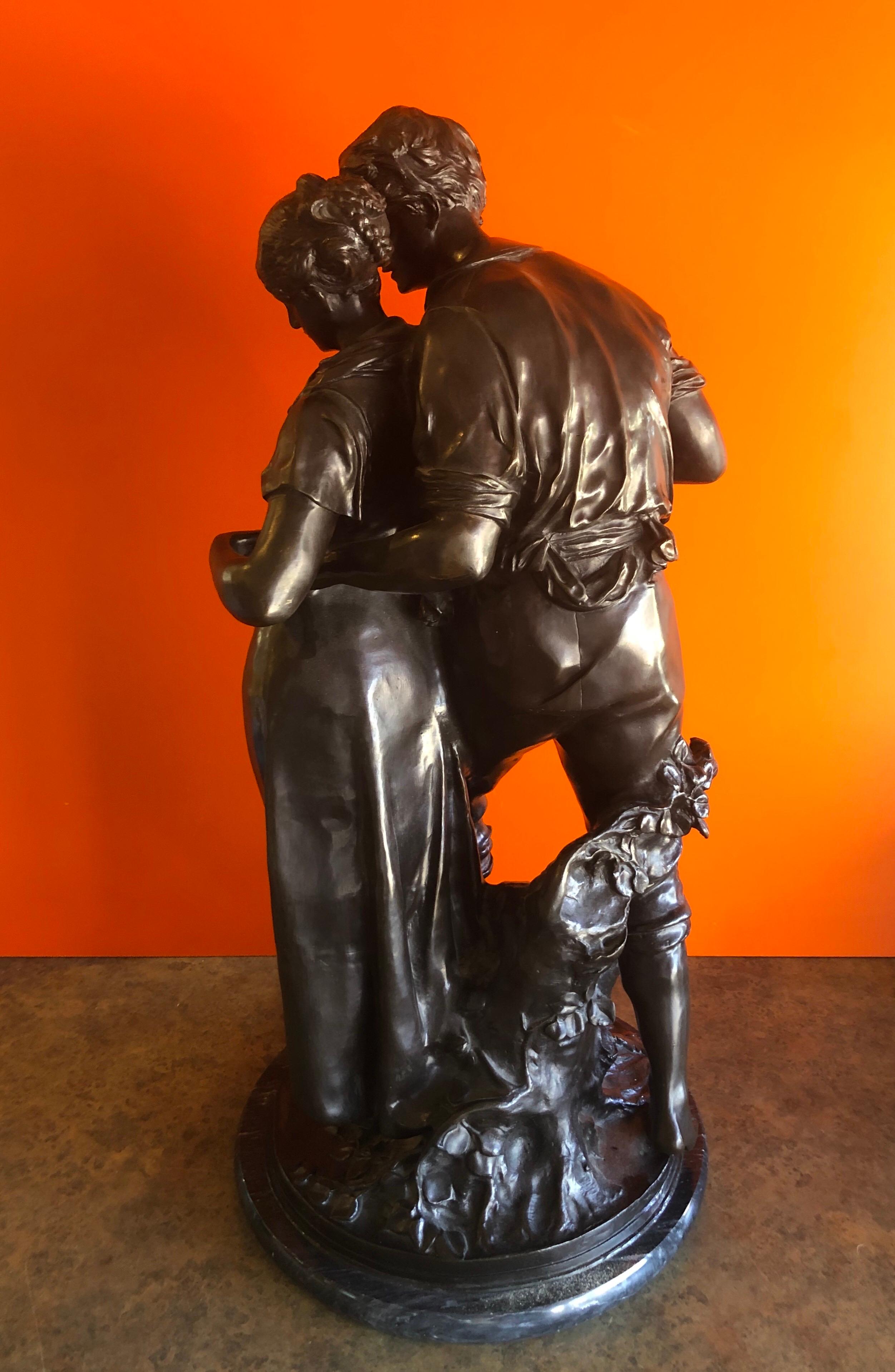 the lovers bronze sculpture