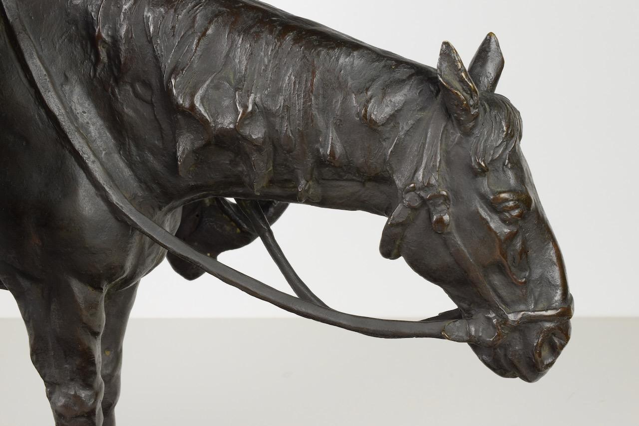 Bronze-Skulptur „Man auf Pferd“ von Giulio Cipriani im Angebot 7