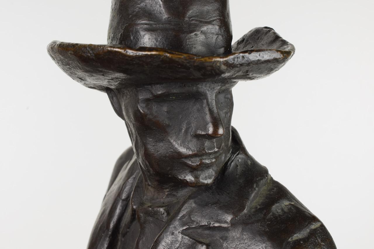 Bronze-Skulptur „Man auf Pferd“ von Giulio Cipriani im Angebot 10