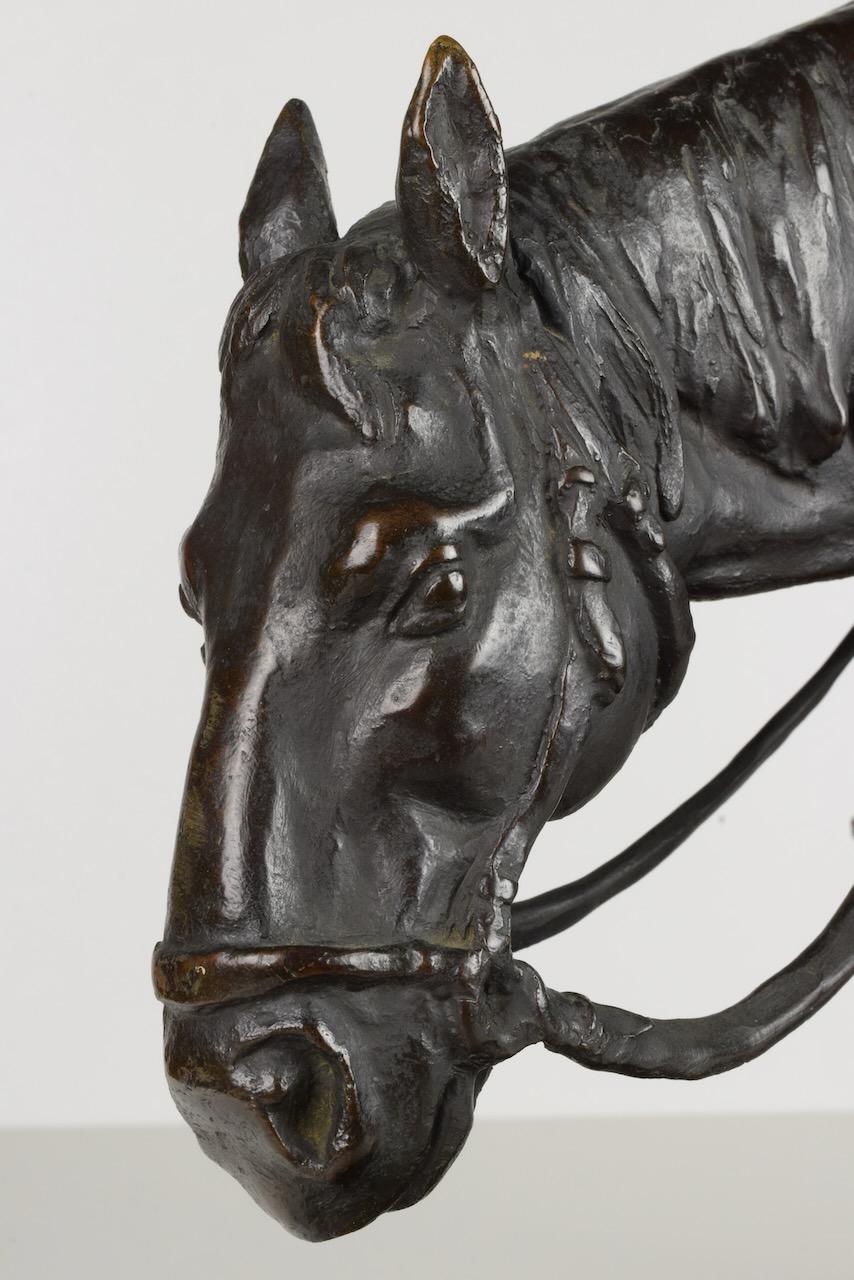 Bronze Sculpture “Man on Horseback” by Giulio Cipriani For Sale 2