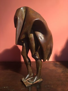 Bronze Sculpture "Man under a Sheet" by Fabrice Lebar
