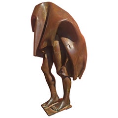 Bronze Sculpture "Man under a Sheet" by Fabrice Lebar