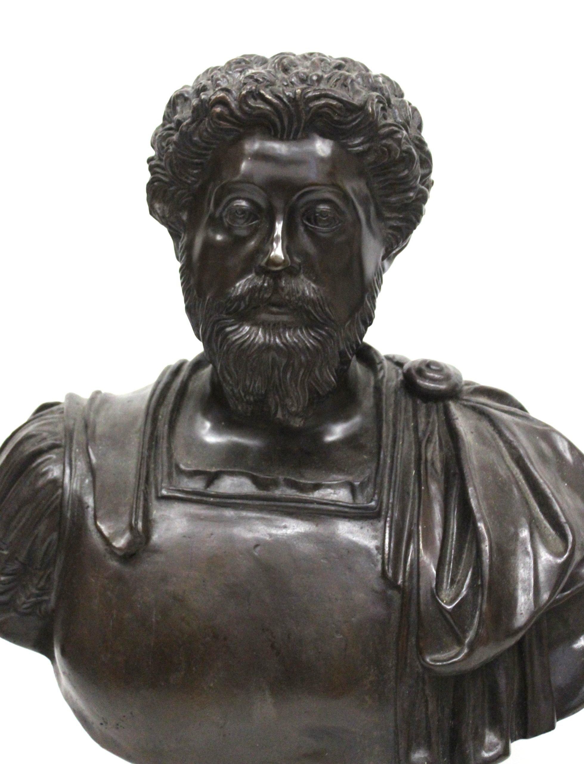 Bronze sculpture Marcus Aurelius In Good Condition For Sale In Rome, IT