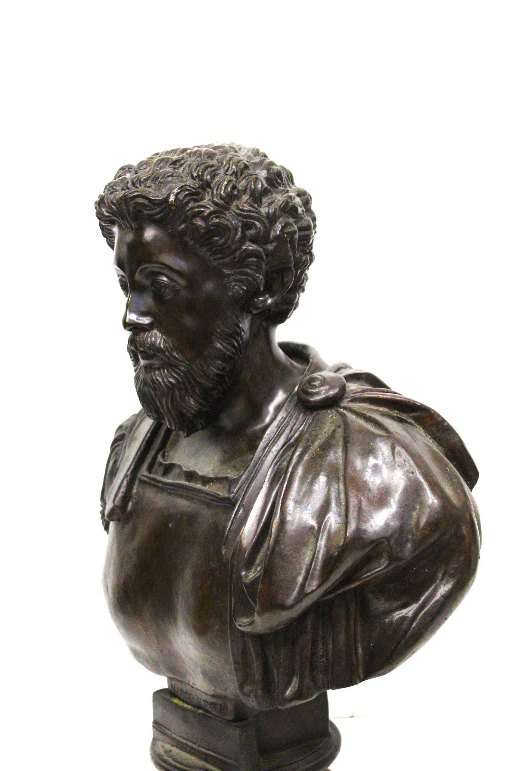 20th Century Bronze sculpture Marcus Aurelius For Sale