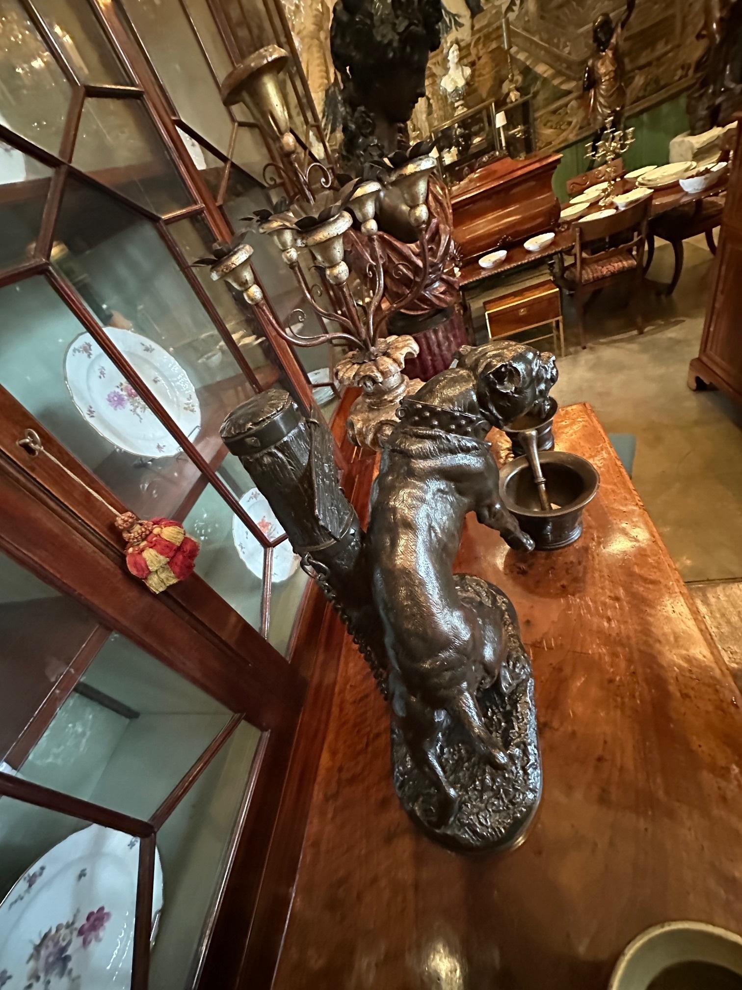Bronze-Skulptur Mastiff von Charles Valton, Hund, Bronzestatue, Tier, Antiquitäten im Angebot 5