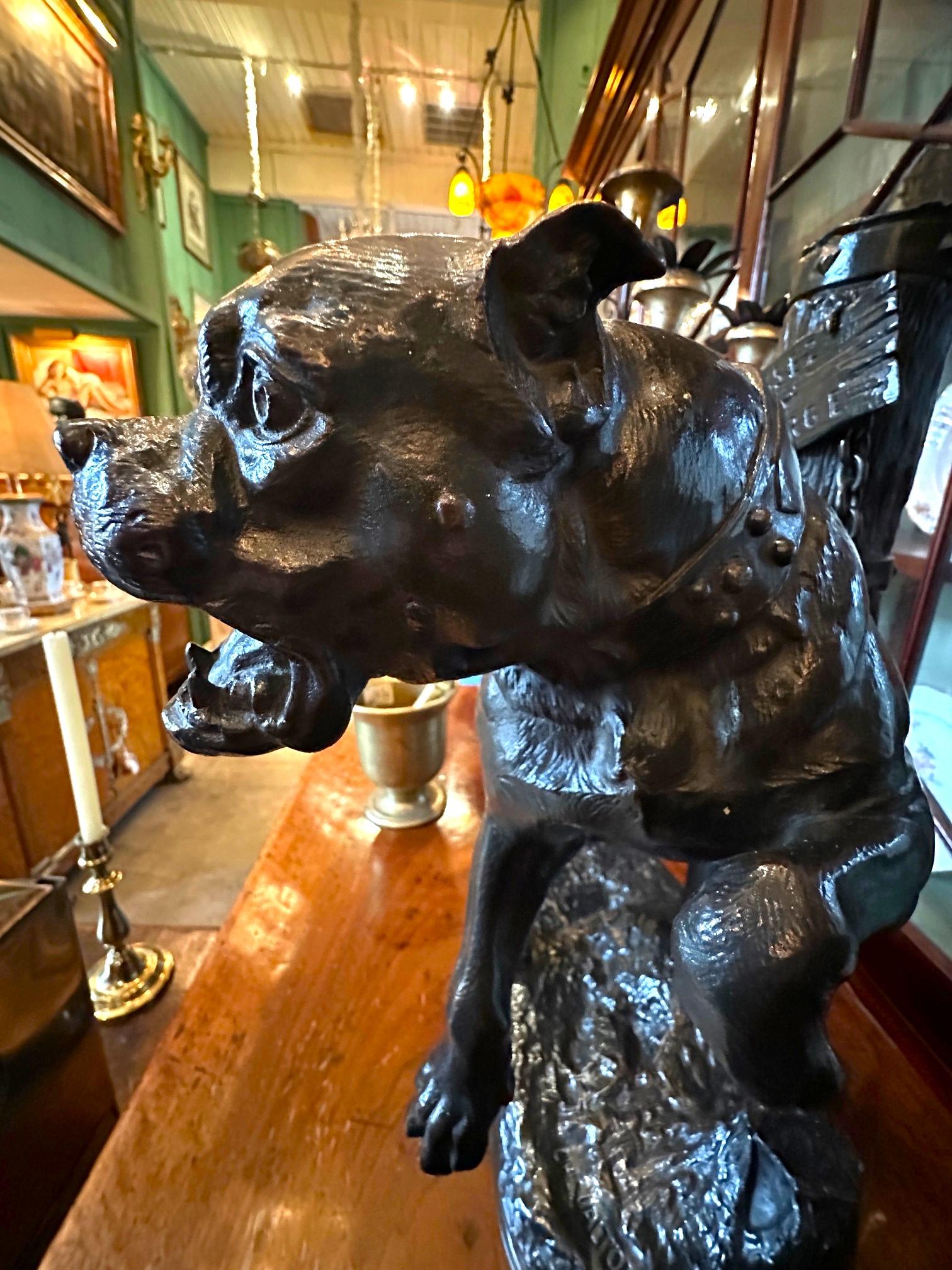 Bronze-Skulptur Mastiff von Charles Valton, Hund, Bronzestatue, Tier, Antiquitäten im Angebot 6