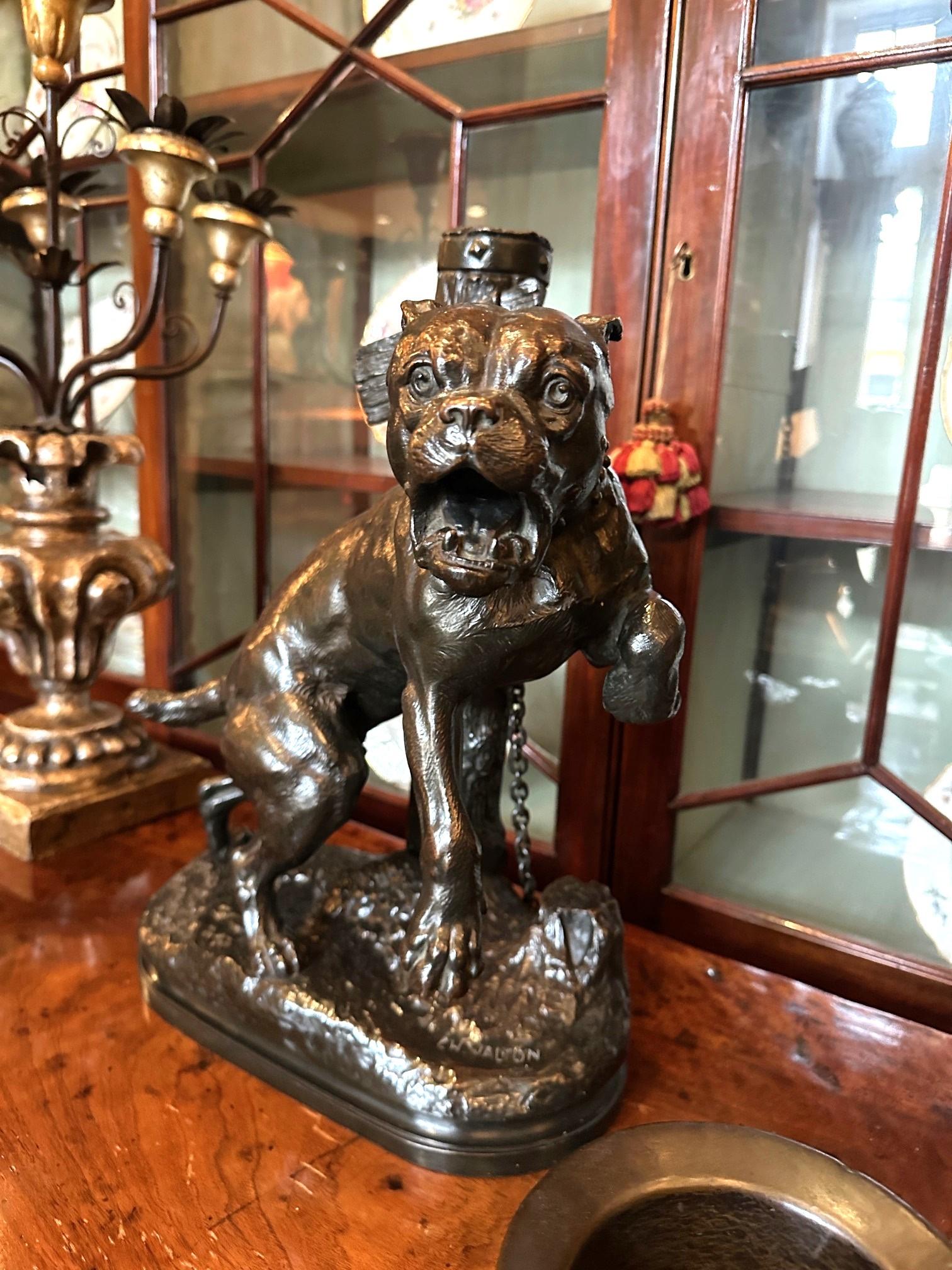 Bronze-Skulptur Mastiff von Charles Valton, Hund, Bronzestatue, Tier, Antiquitäten im Zustand „Gut“ im Angebot in West Hollywood, CA