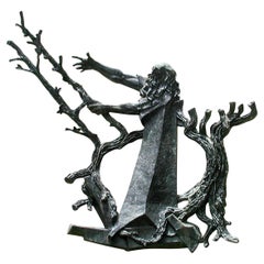 Bronze Sculpture Moses Parting the Red Sea NJ Synagogue