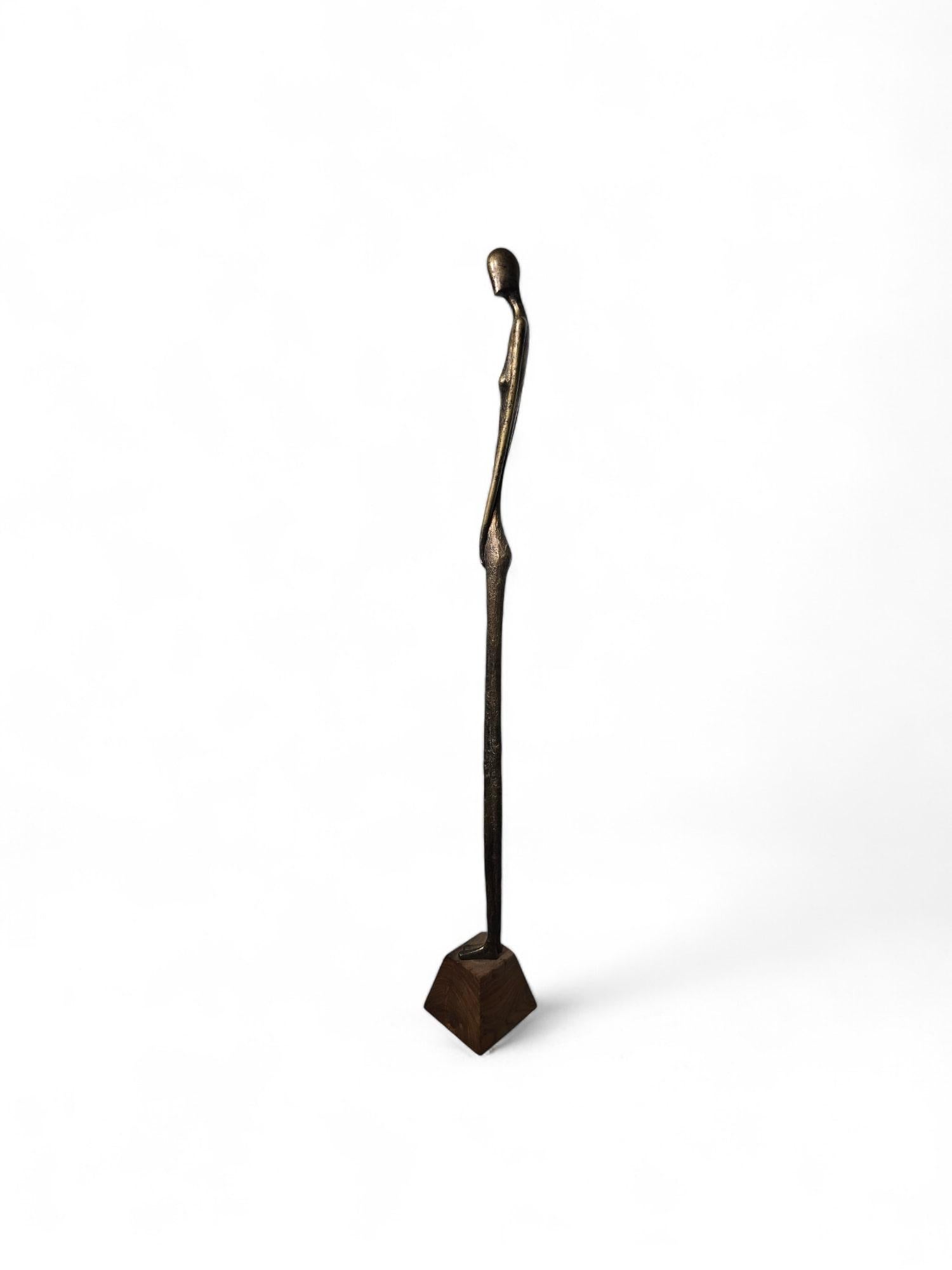 Scultura in bronzo  - Dimensioni: 110 x 13 x 13 cm in vendita 5