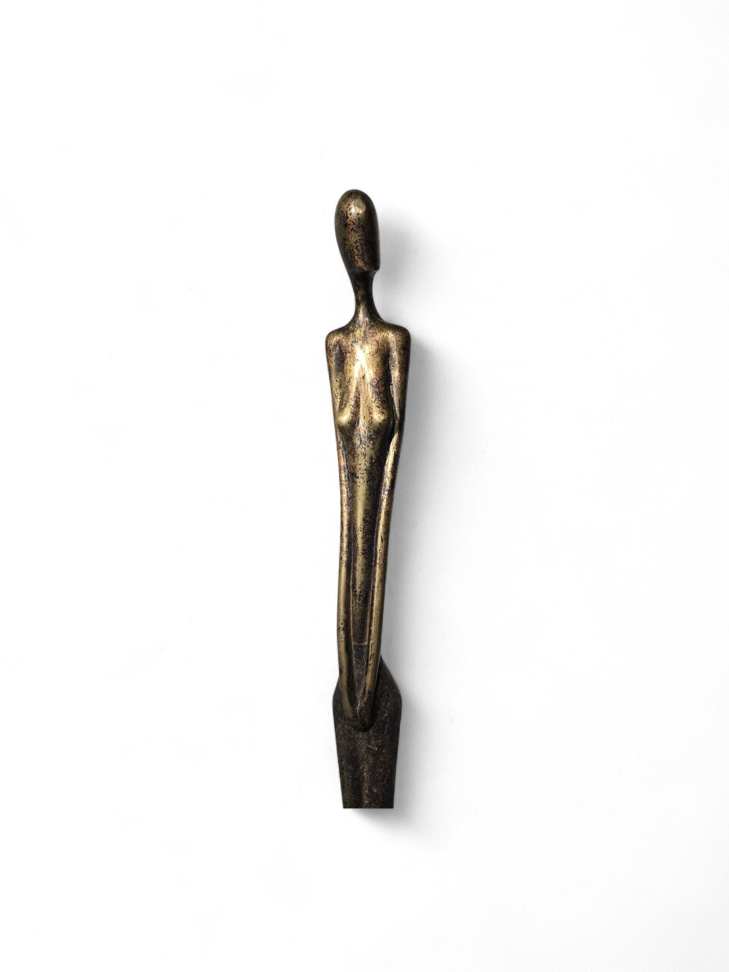 Scultura in bronzo  - Dimensioni: 110 x 13 x 13 cm in vendita 6