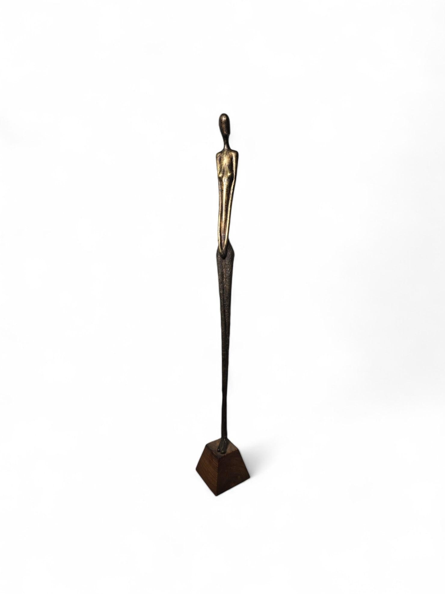 Scultura in bronzo  - Dimensioni: 110 x 13 x 13 cm in vendita 10