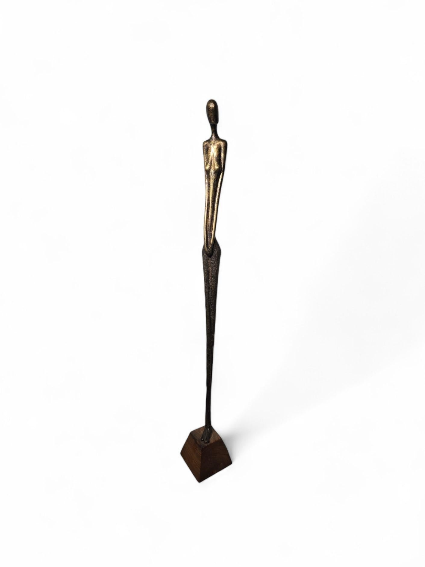 Scultura in bronzo  - Dimensioni: 110 x 13 x 13 cm in vendita 11