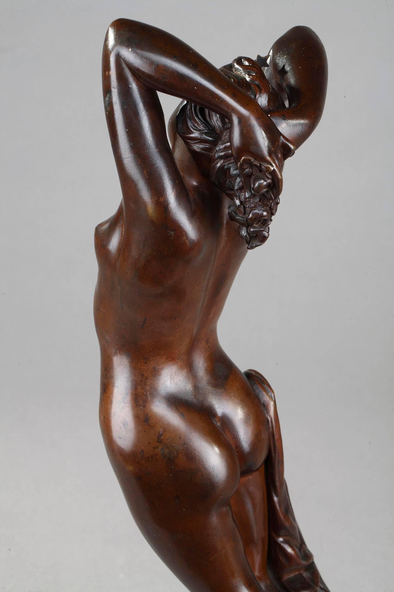 Bronze Sculpture Nocturne by Édouard Louis Collet 4