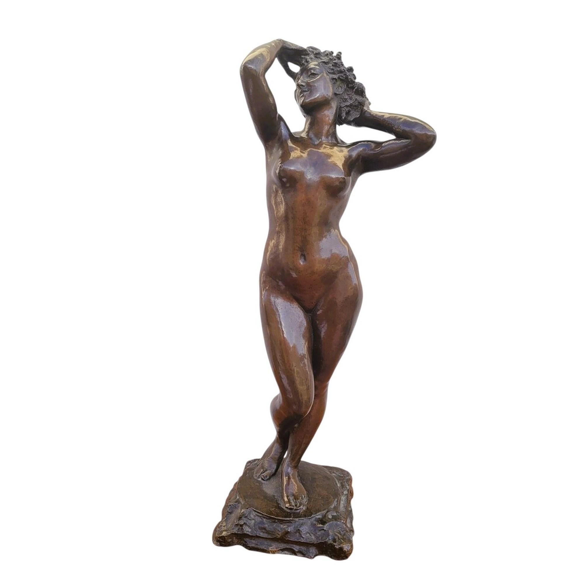 Bronze Sculpture, Nude Woman, Circa 1900 For Sale 3