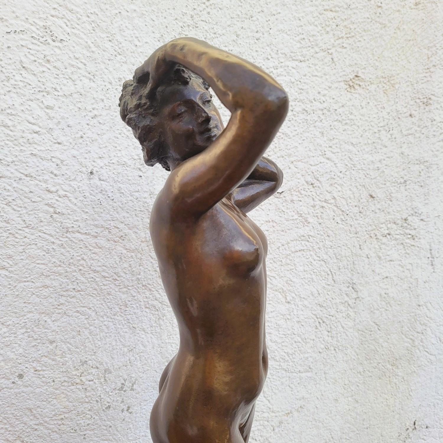 Bronze Sculpture, Nude Woman, Circa 1900 For Sale 7